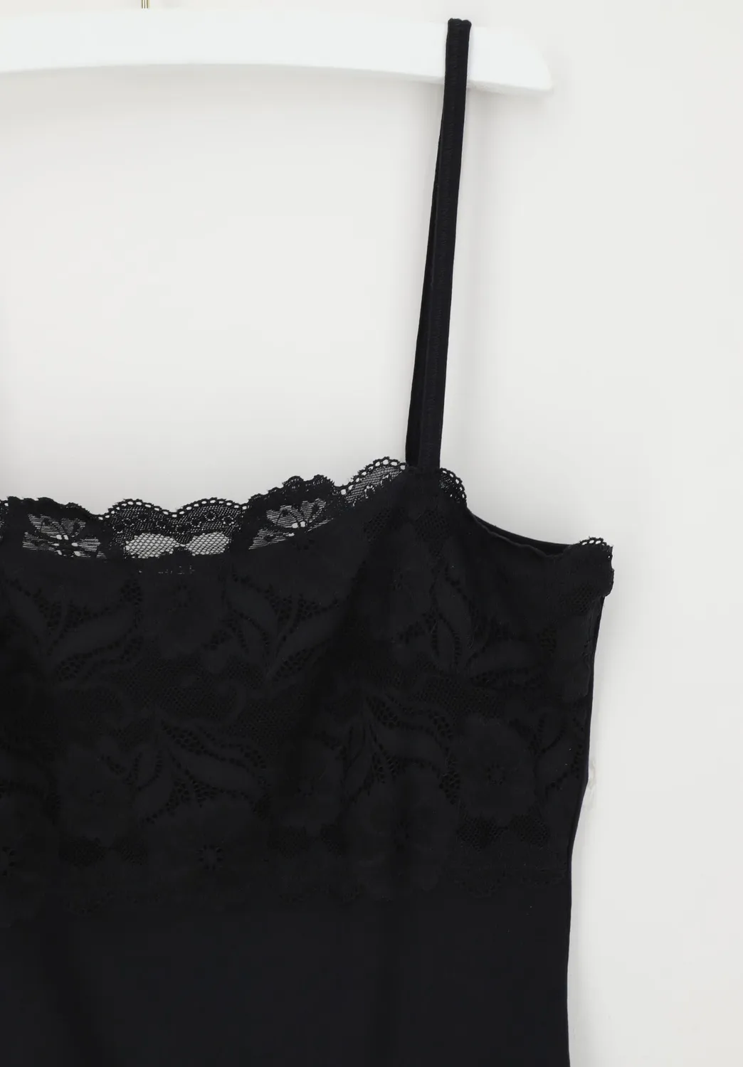 Lepel Avantgarde Essential canotta spallina stretta nero modal