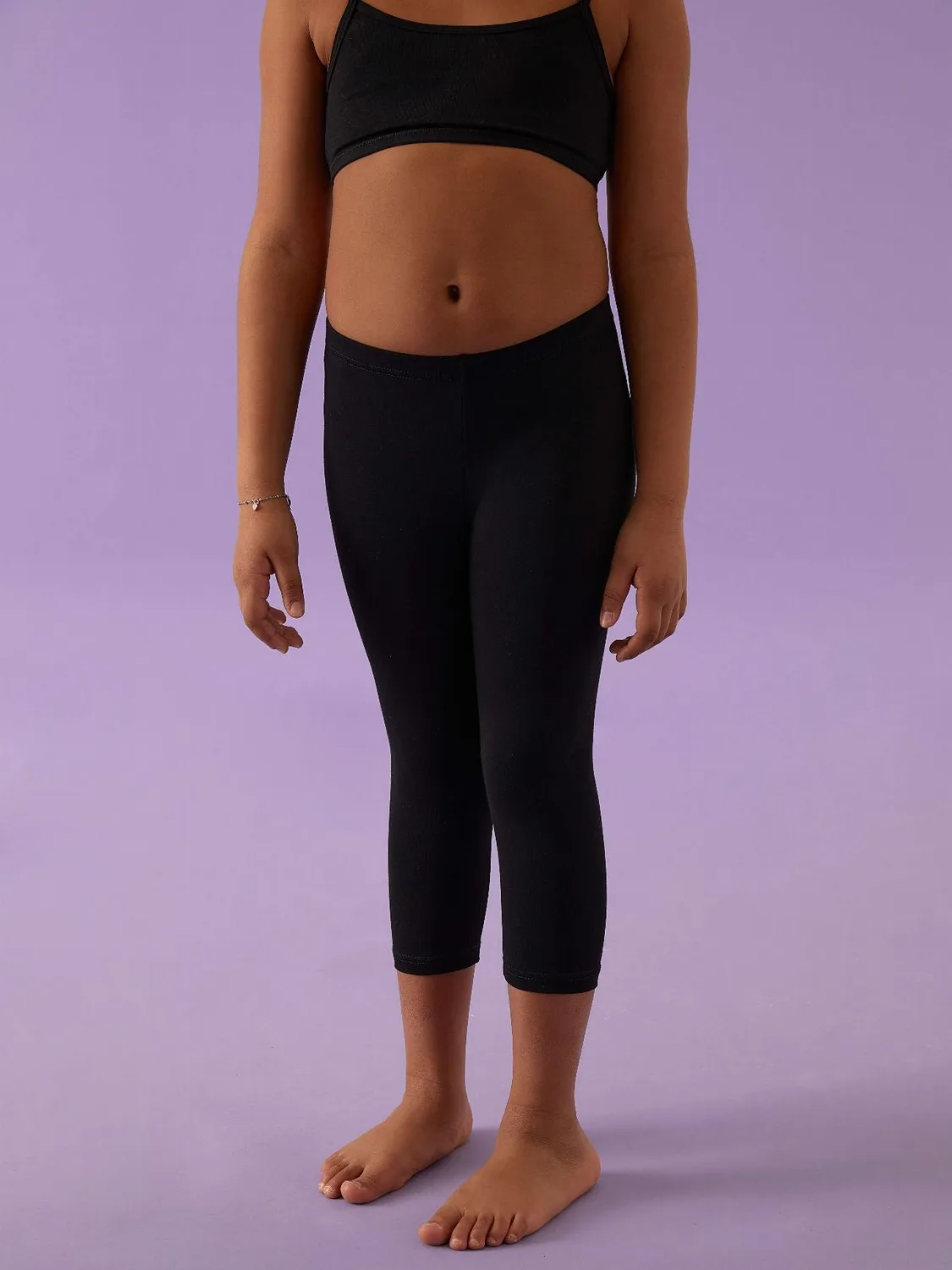 Jadea 285 Leggings Bambina Capri Cotone Neri
