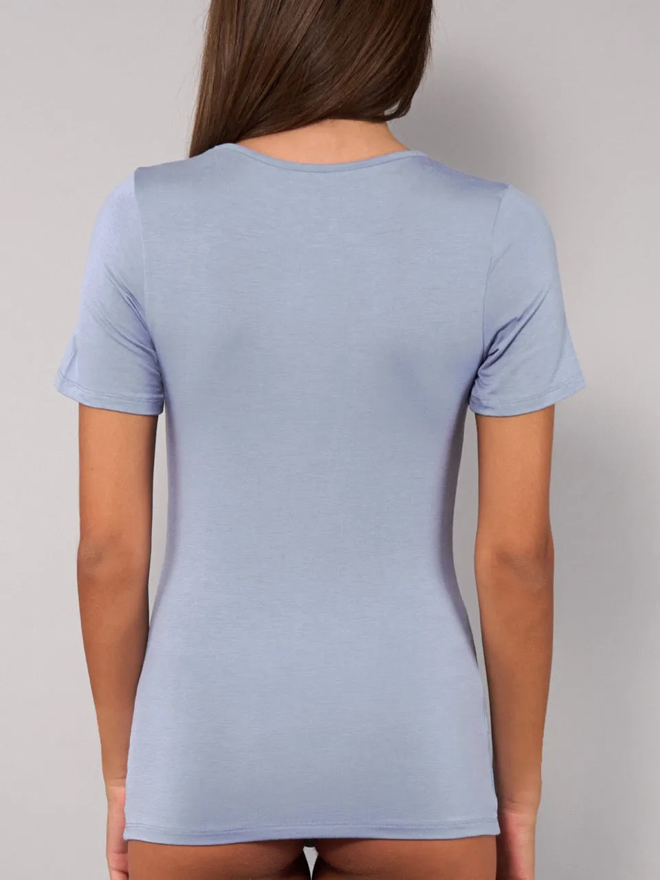 Si'èLei Today 6010 Maglia Manica Corta Denim in Modal