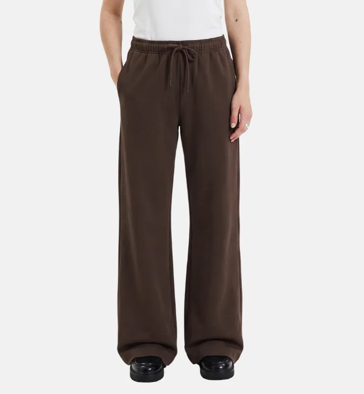 Casagin Pantaloni Palazzo Felpa Cotone Bio Nero