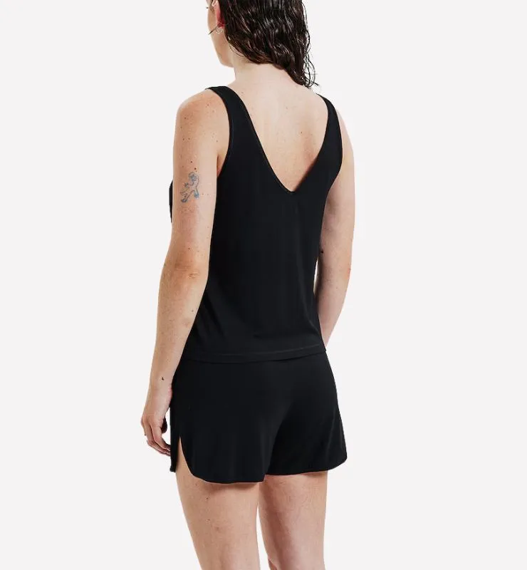 Casagin pigiama corto nero canotta in Tencel