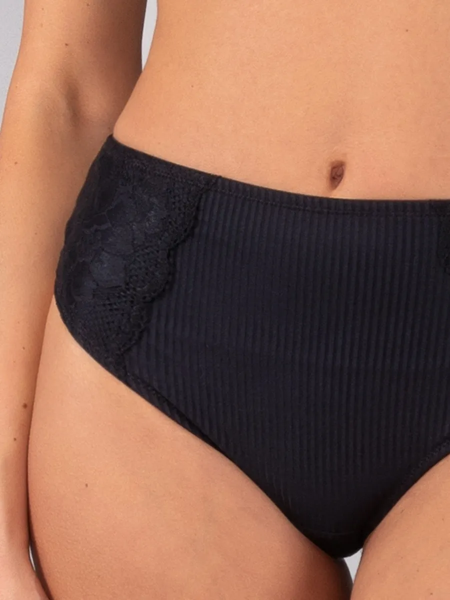 Si'èLei Armony AR37 brasiliana nero pizzo microfibra