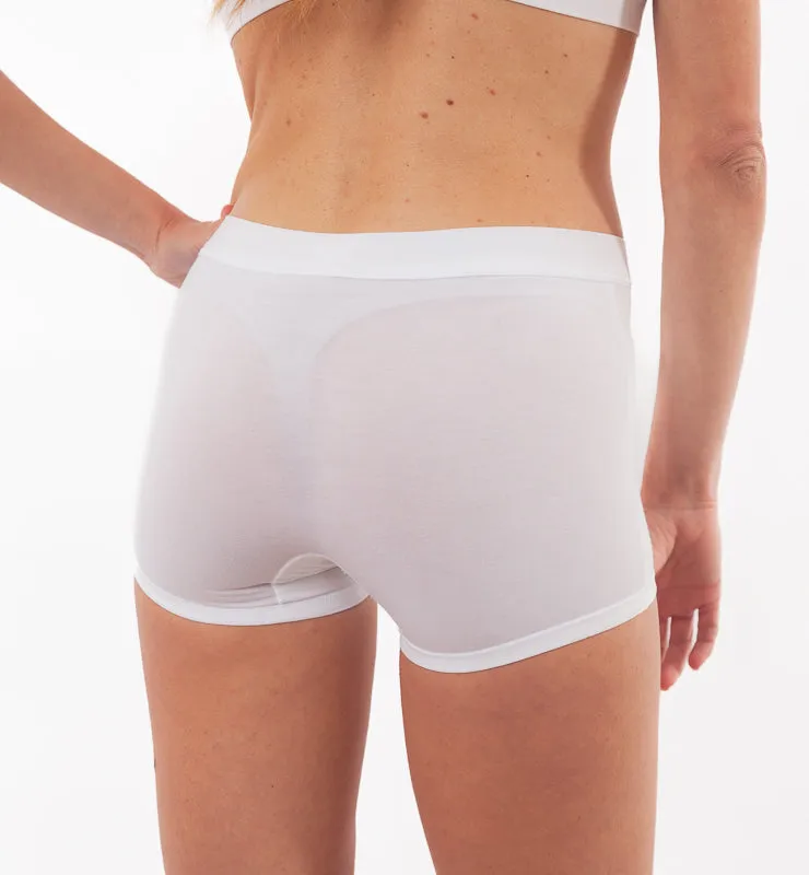 Casagin Slip culotte maxi Tencel bianco sportivo 2a-5a