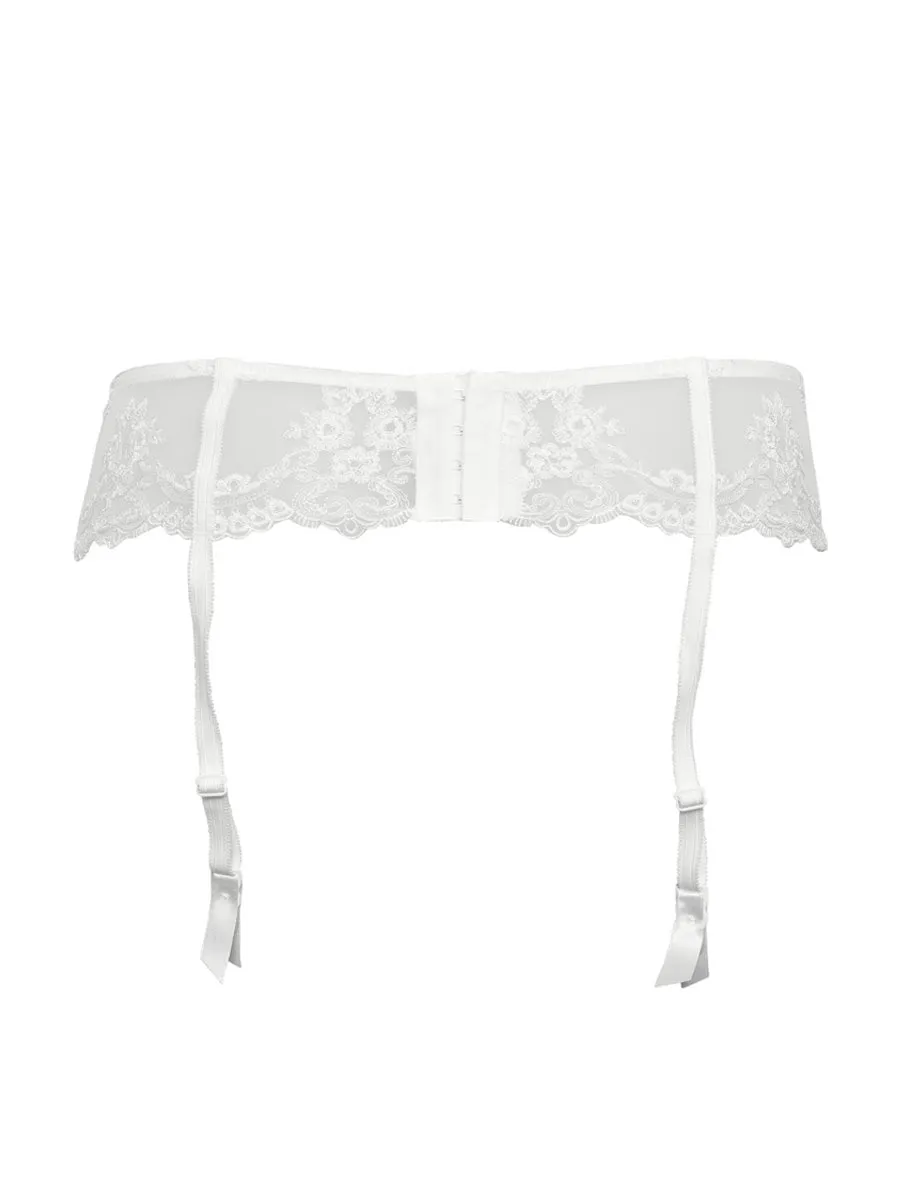 Si'èLei Glam 1949 reggicalze tulle bianco latte