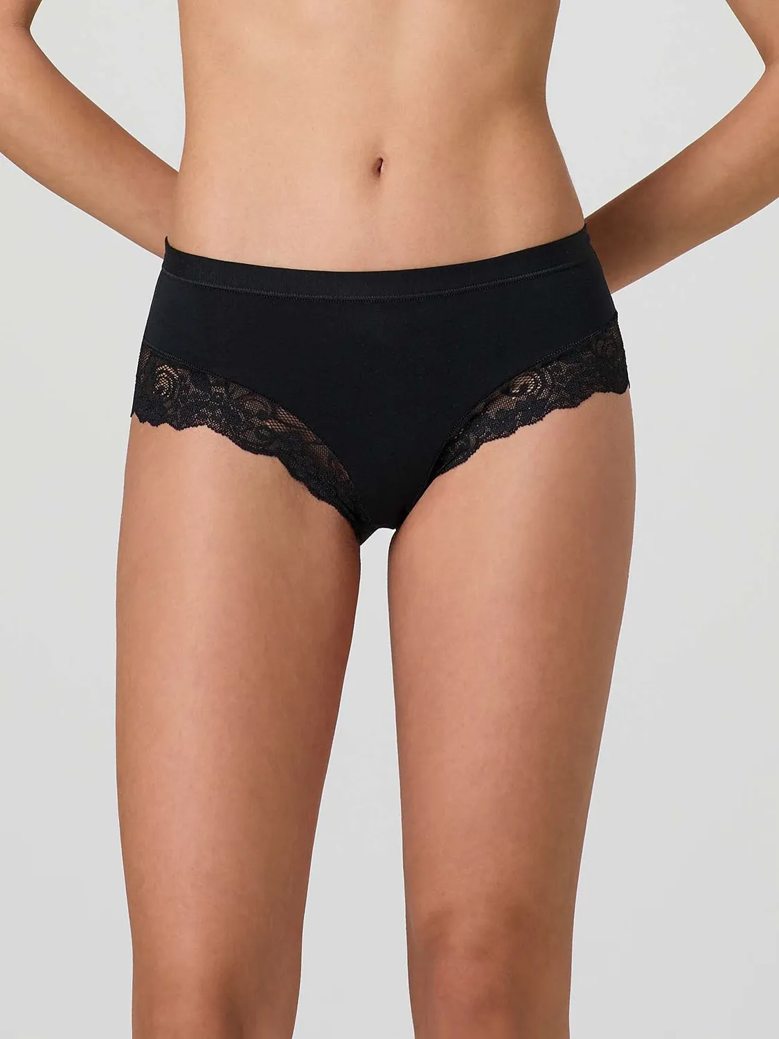 Jadea 522 shorts modal cotone pizzo nero