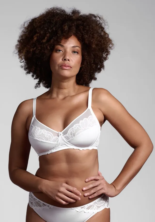 Lepel Belseno Allure 460 Reggiseno senza Ferretto Bianco Cotone