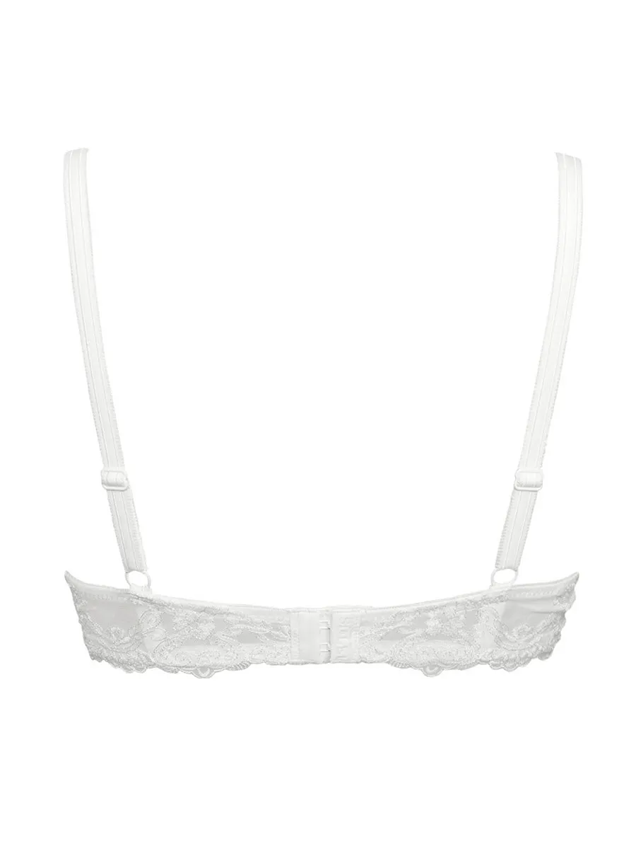 Si'èLei 1940 reggiseno francese bianco latte con ferretto