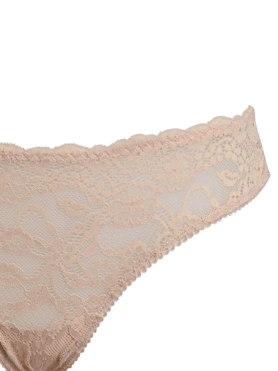 Si'èLei Allure 2677 brasiliana slip cipria in pizzo