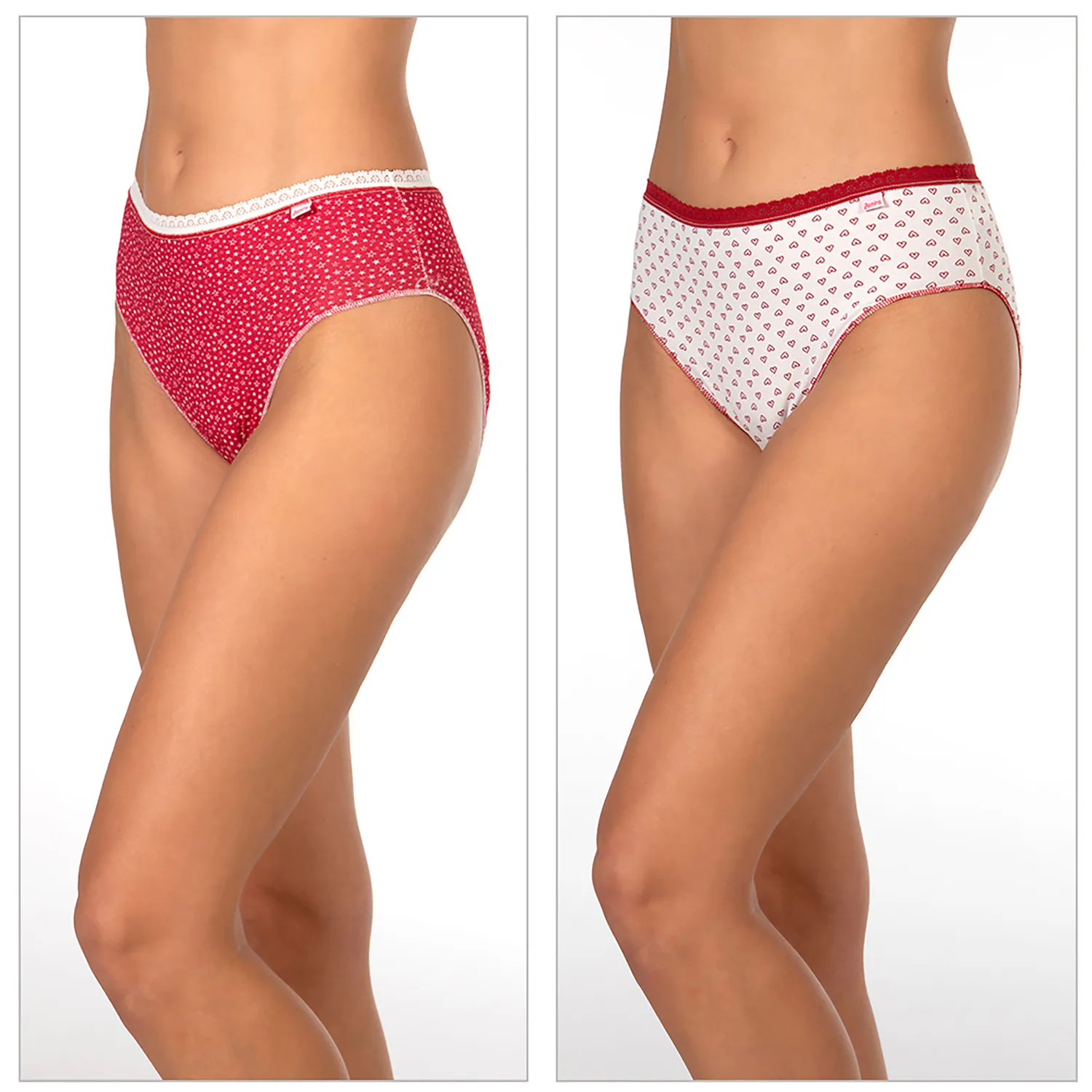 Janira Heart Cosmos brislip cotone pack 2 fantasia