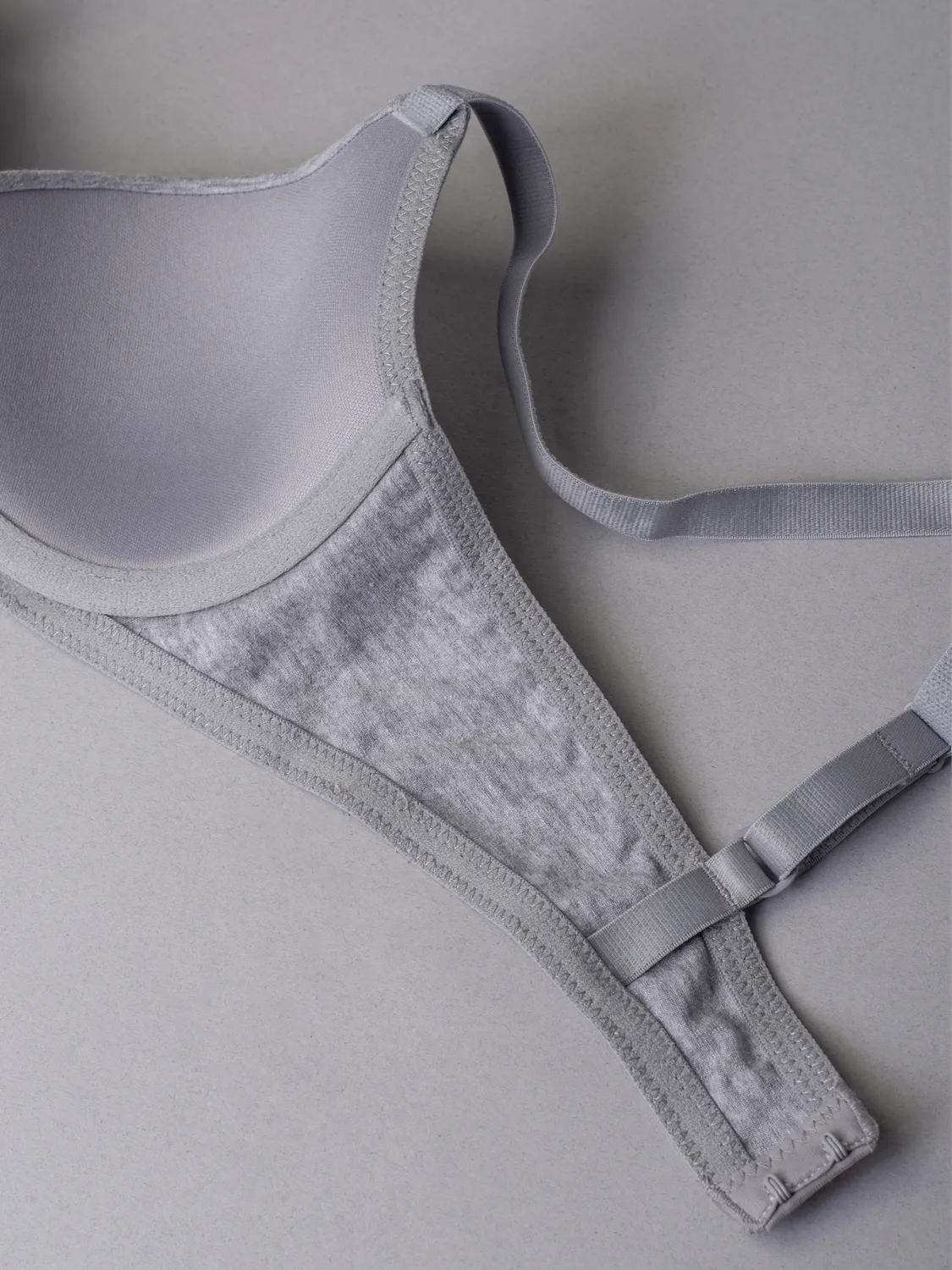 Si'èLei Natural Cotton 1428 reggiseno grigio melange cotone