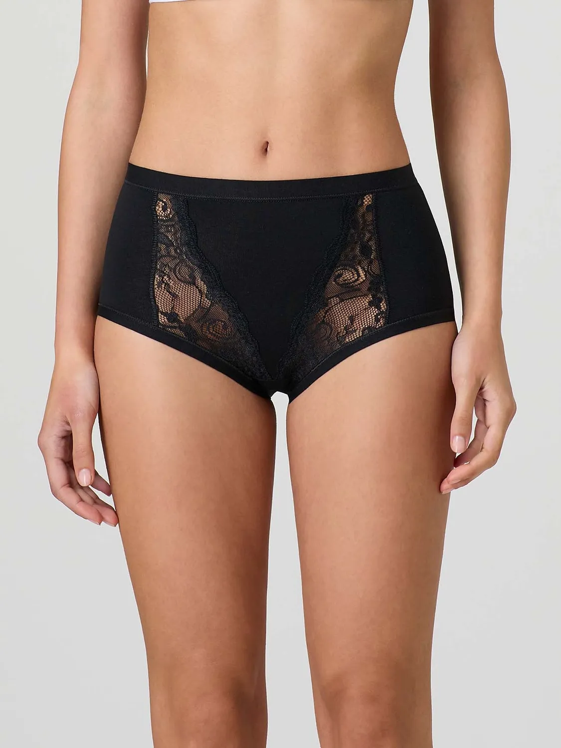 Jadea Basic 535 Culotte Modal Cotone con Pizzo