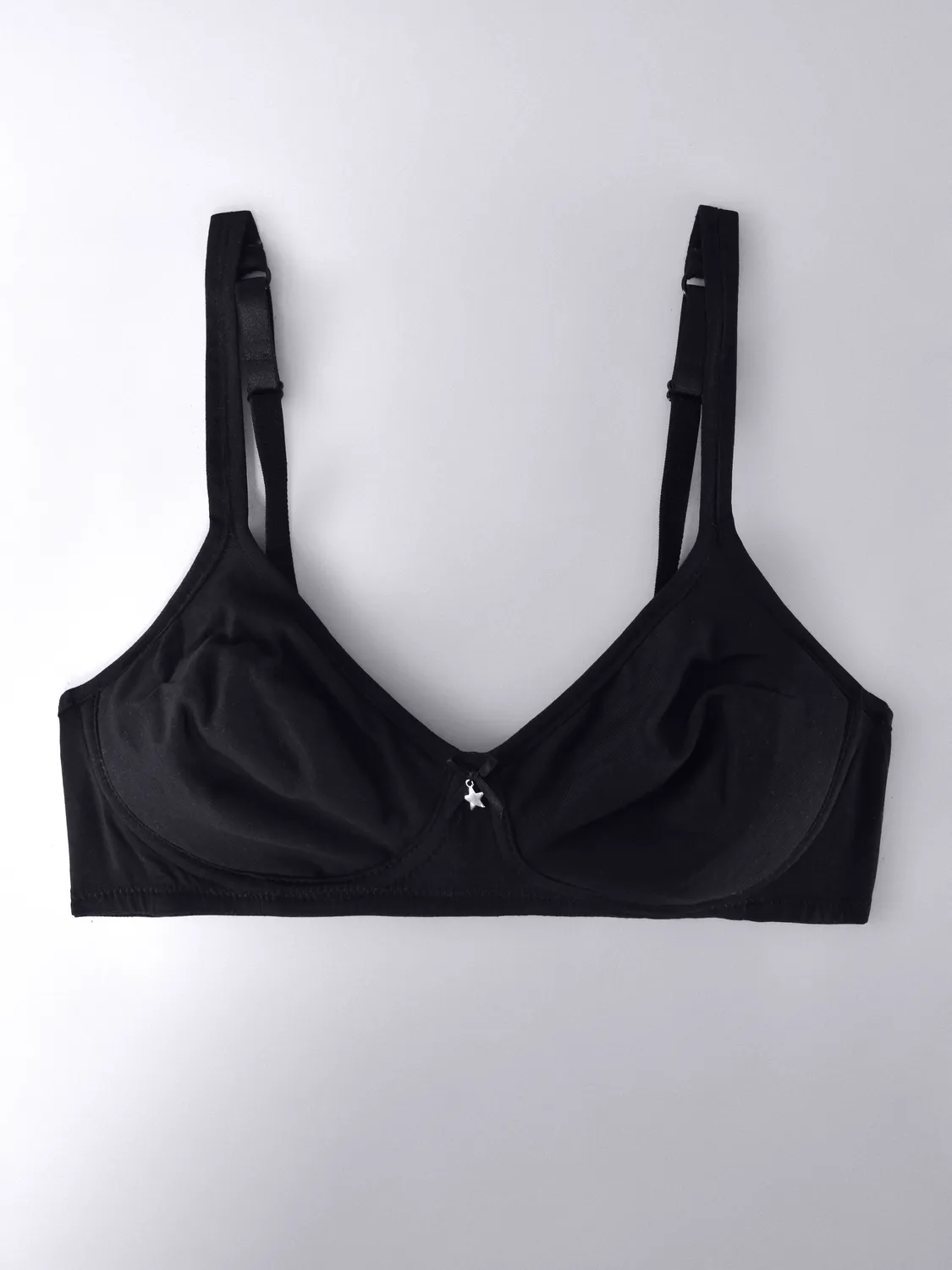 Si'èLei Natural Cotton 1452 reggiseno nero cotone bio
