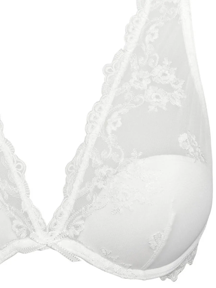 Si'èLei Glam 1958 bralette pizzo bianco latte