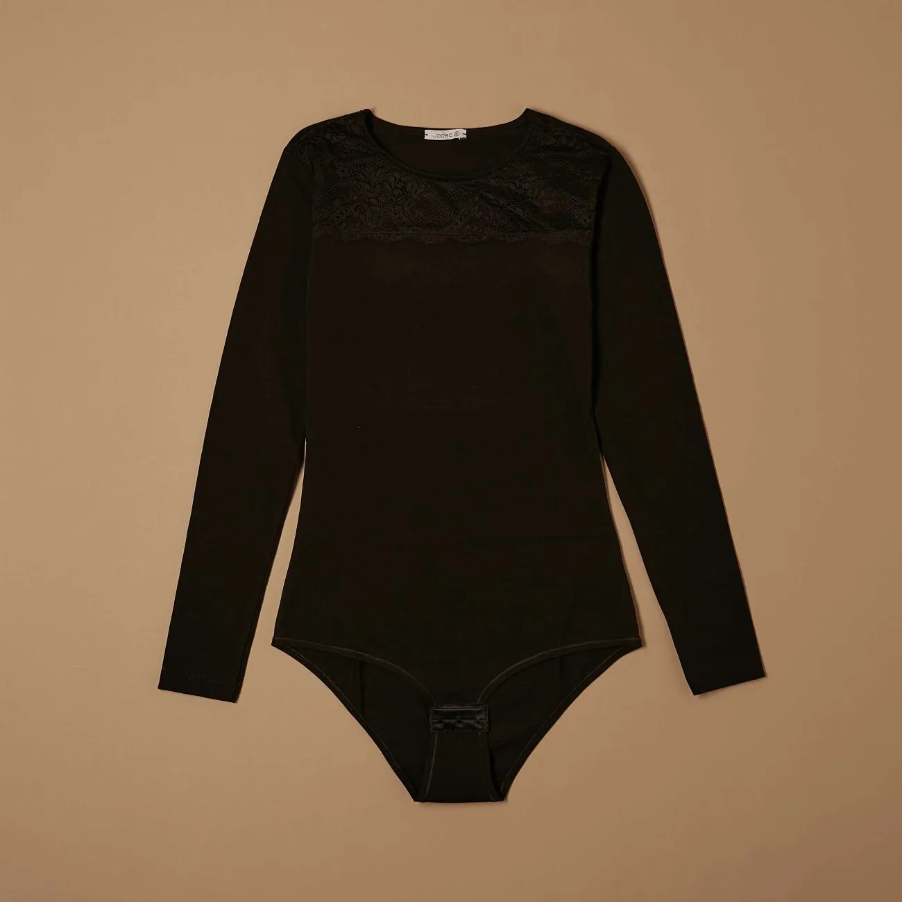 Jadea Basic 4404 Body Cotone Nero Manica Lunga