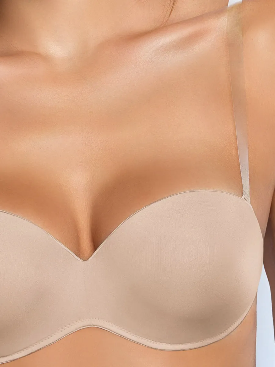 Si’èLei Fantastic 1570NEW reggiseno fascia cipria schiena nuda