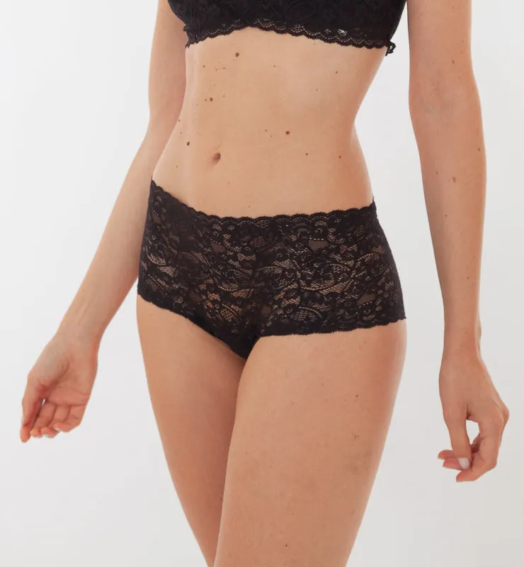 Casagin Culotte Pizzo slip donna biodegradabile nero L-XL