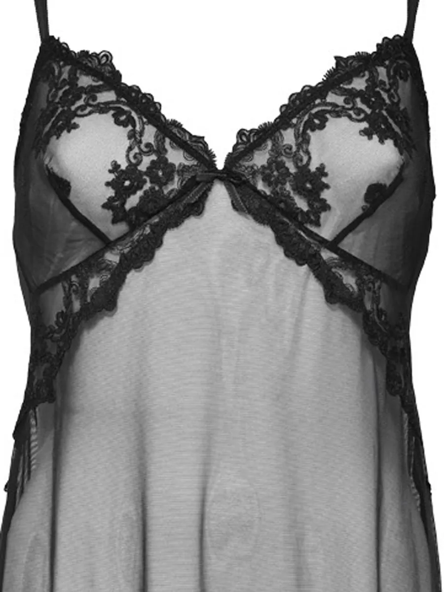 Si'èLei Glam 1952 sottoveste parigina nera in tulle