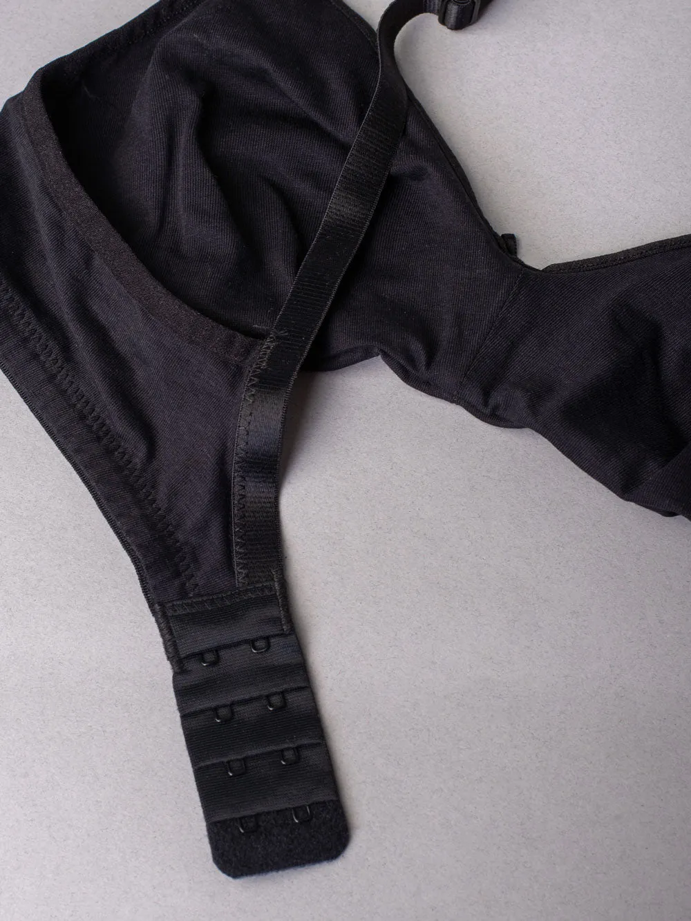 Si'èLei Natural Cotton 1450 reggiseno nero cotone bio