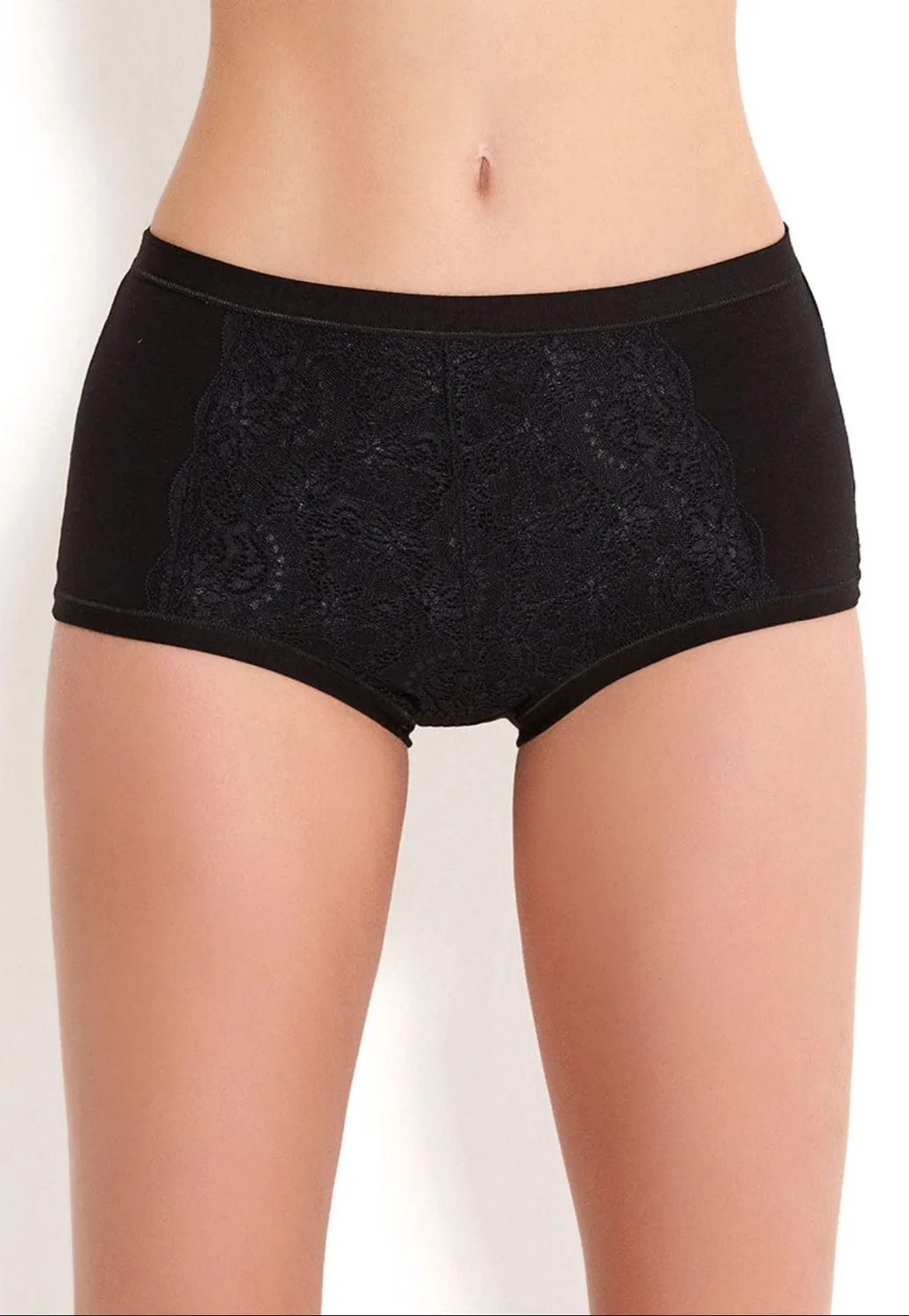 Rossoporpora Culotte Modal e Pizzo Culotte Bianco Cotone