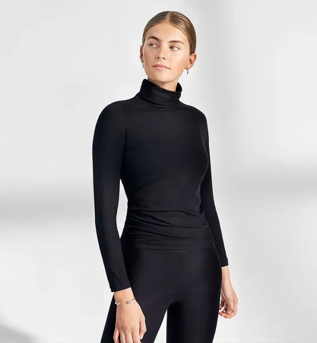 Casagin Dolcevita ECOVERO donna nero jersey aderente