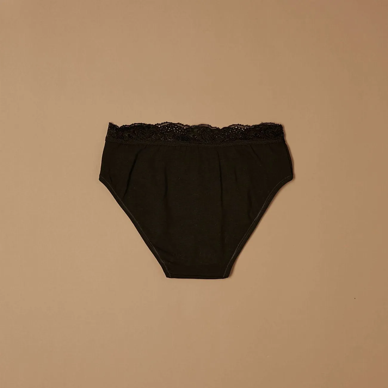 Jadea Basic 060 Slip Cotone Nero Fascia Pizzo