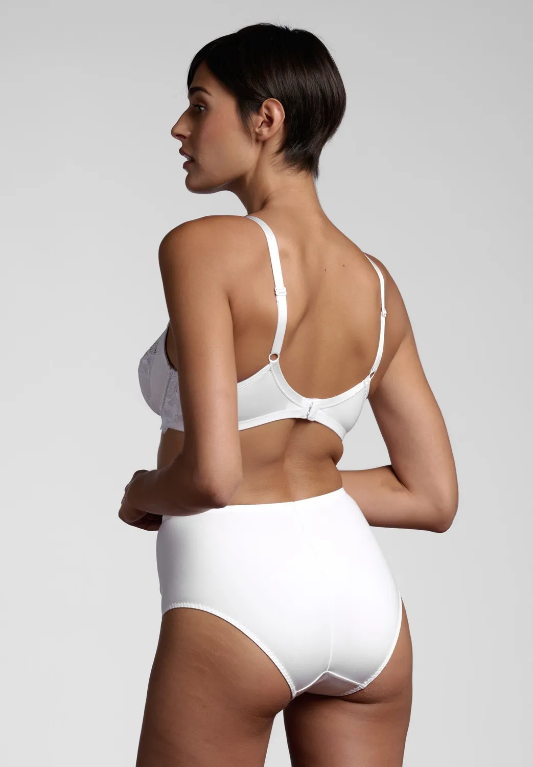 Lepel Belseno 256 slip vita alta pizzo bianco contenitivo