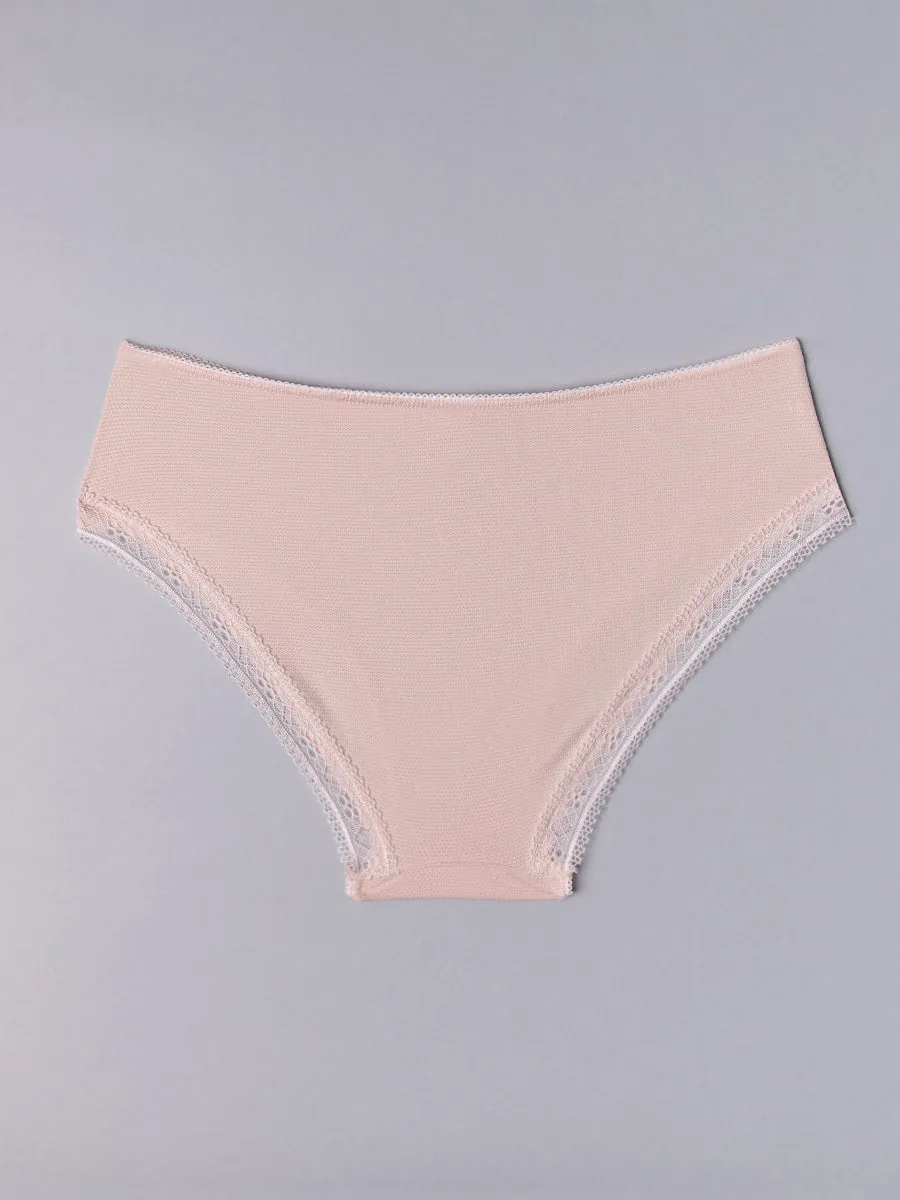 Si'èLei Darling 1879 slip alto cipria jacquard