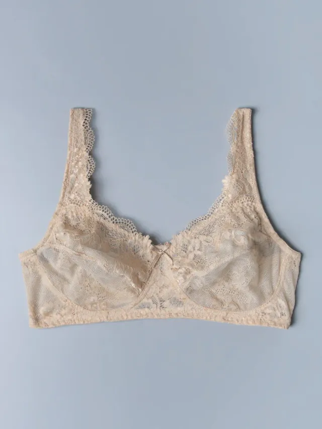 Si'èLei Wonder Lace 2440 reggiseno pizzo cipria senza ferretto