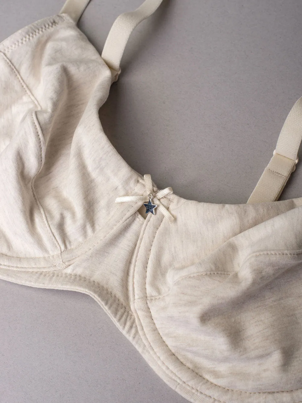 Si'èLei Natural Cotton 1442 reggiseno francese ecru melange cotone bio