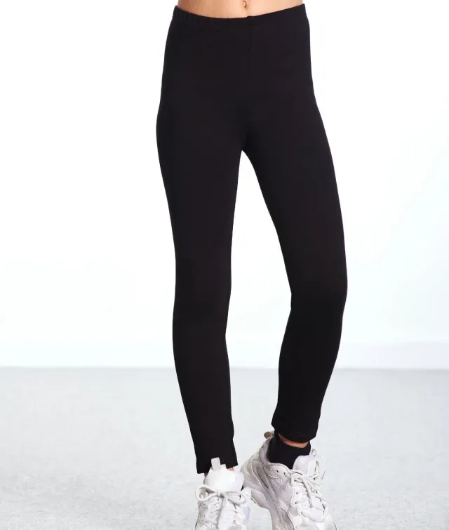 Rossoporpora leggings bimba garzati blu scuro cotone caldo
