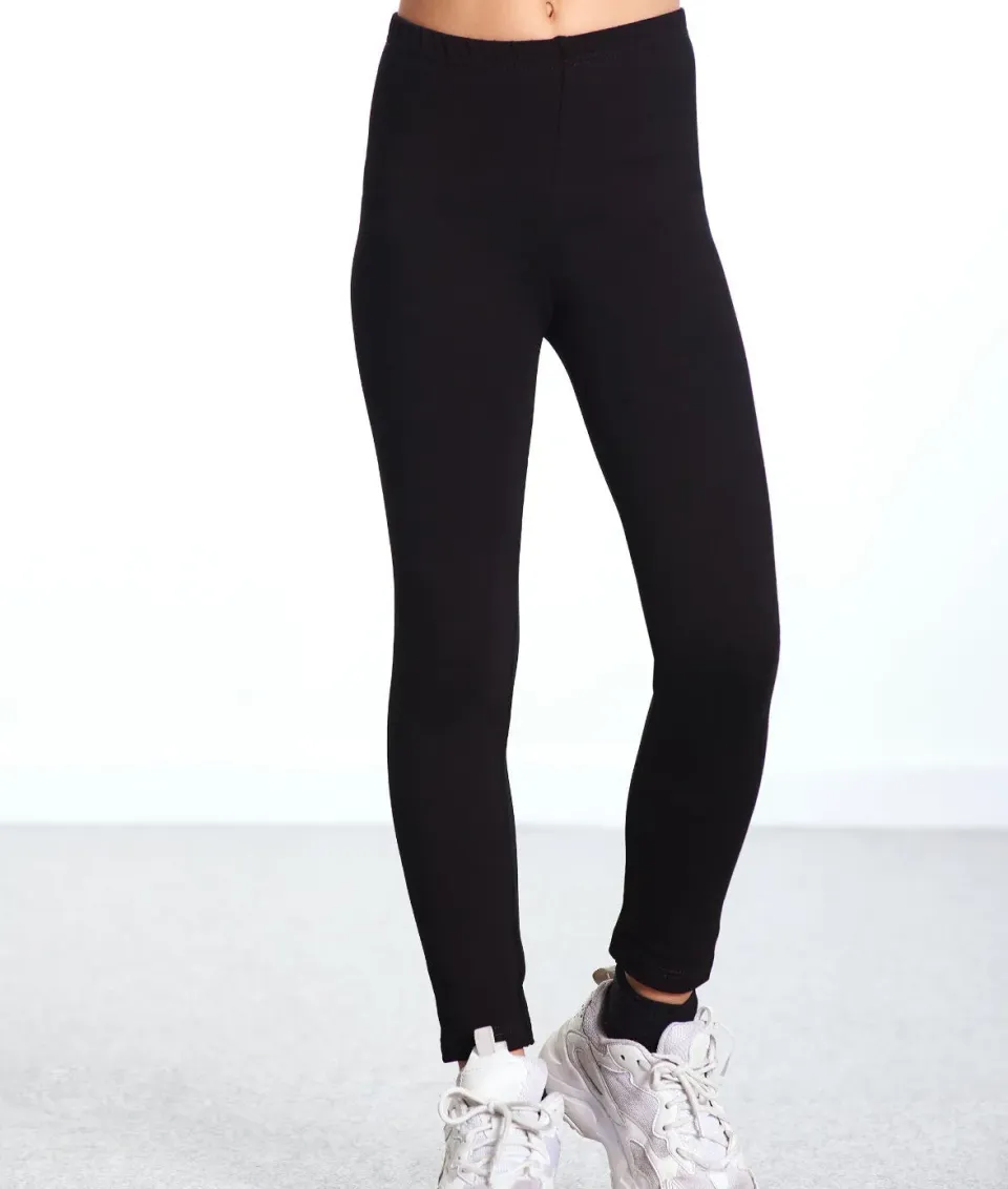 Rossoporpora leggings bimba garzati blu scuro cotone caldo