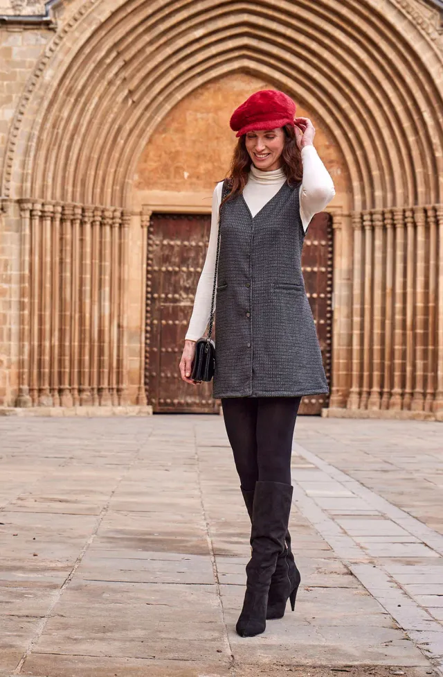 Janira Glam Tweed canotta lunga calda