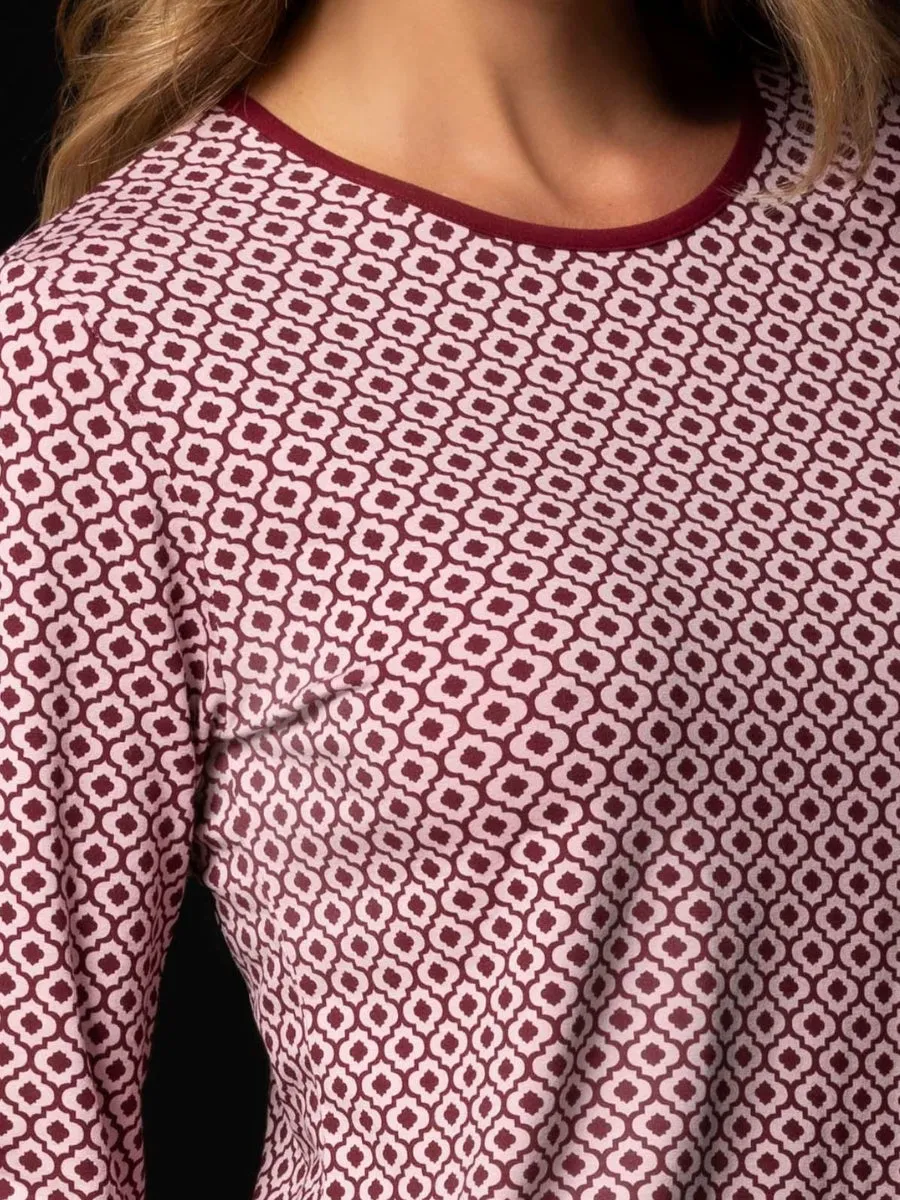 Si'èLei Verde Veronica MM12 pigiama viscosa bordeaux