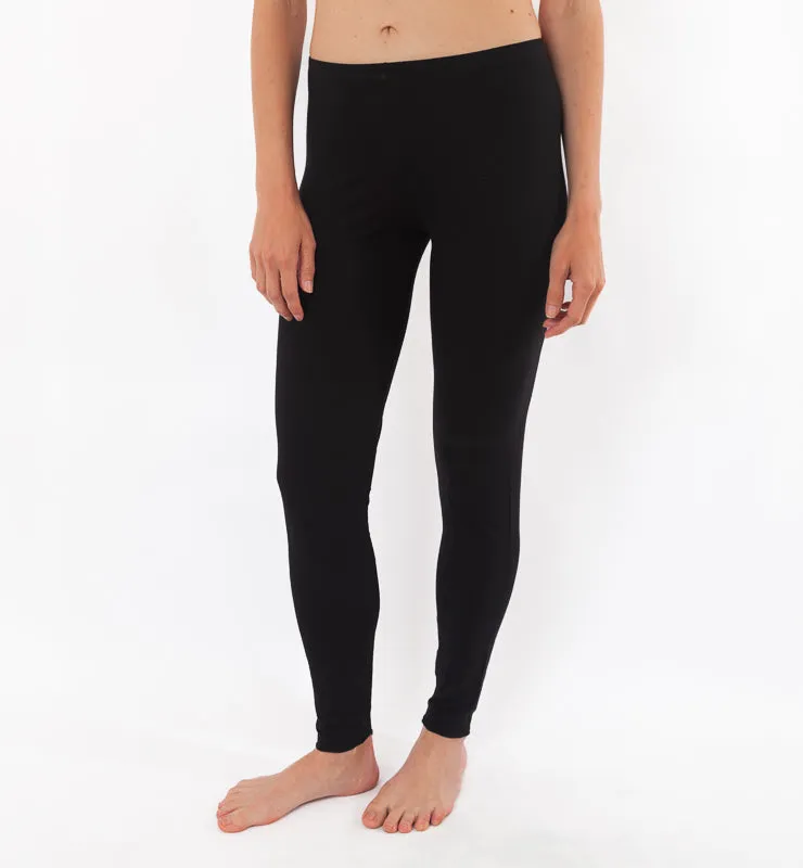 Casagin Cashmere leggings donna Nero Tencel Modal