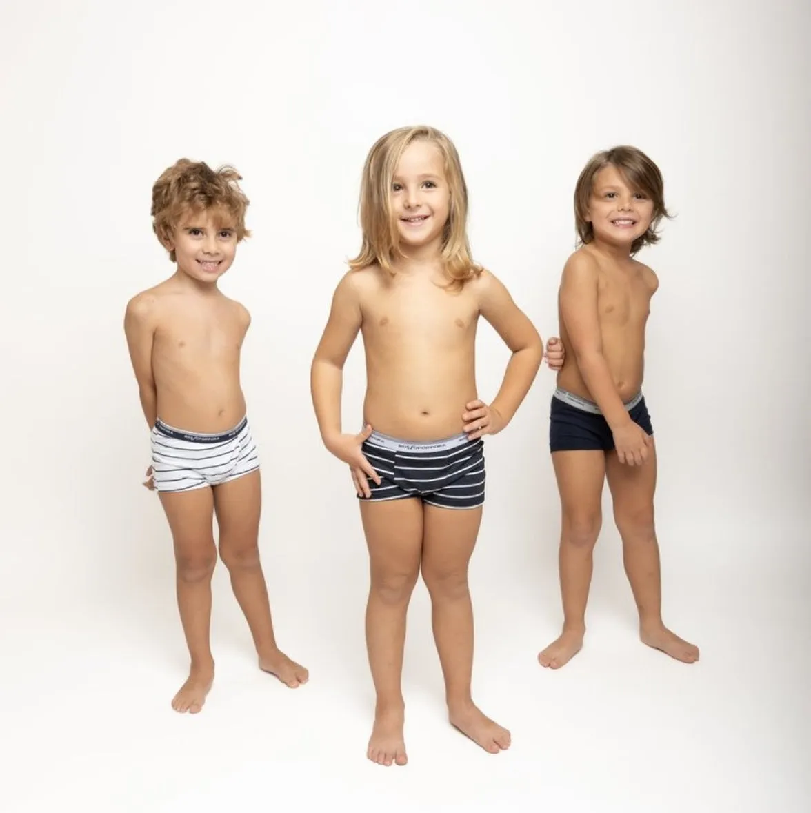 Rossoporpora Elastico Logato boxer bimbo 3 pack assortito