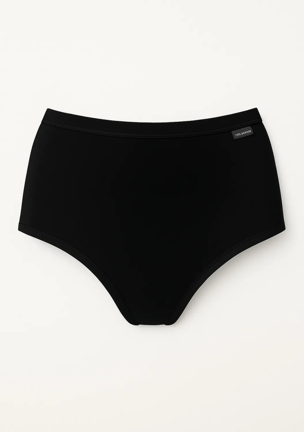Rossoporpora Modal culotte donna nero elasticizzata