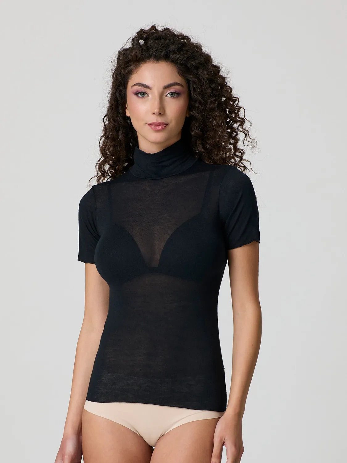 Jadea Basic 4065 lupetto cashmere mezza manica