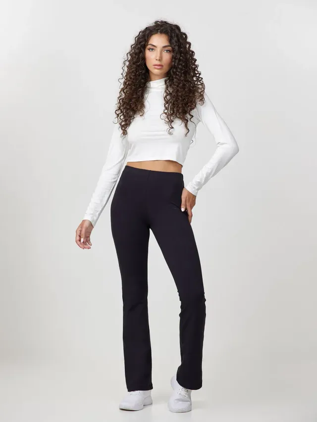 Jadea Basic leggings svasato cotone elasticizzato quotidiano