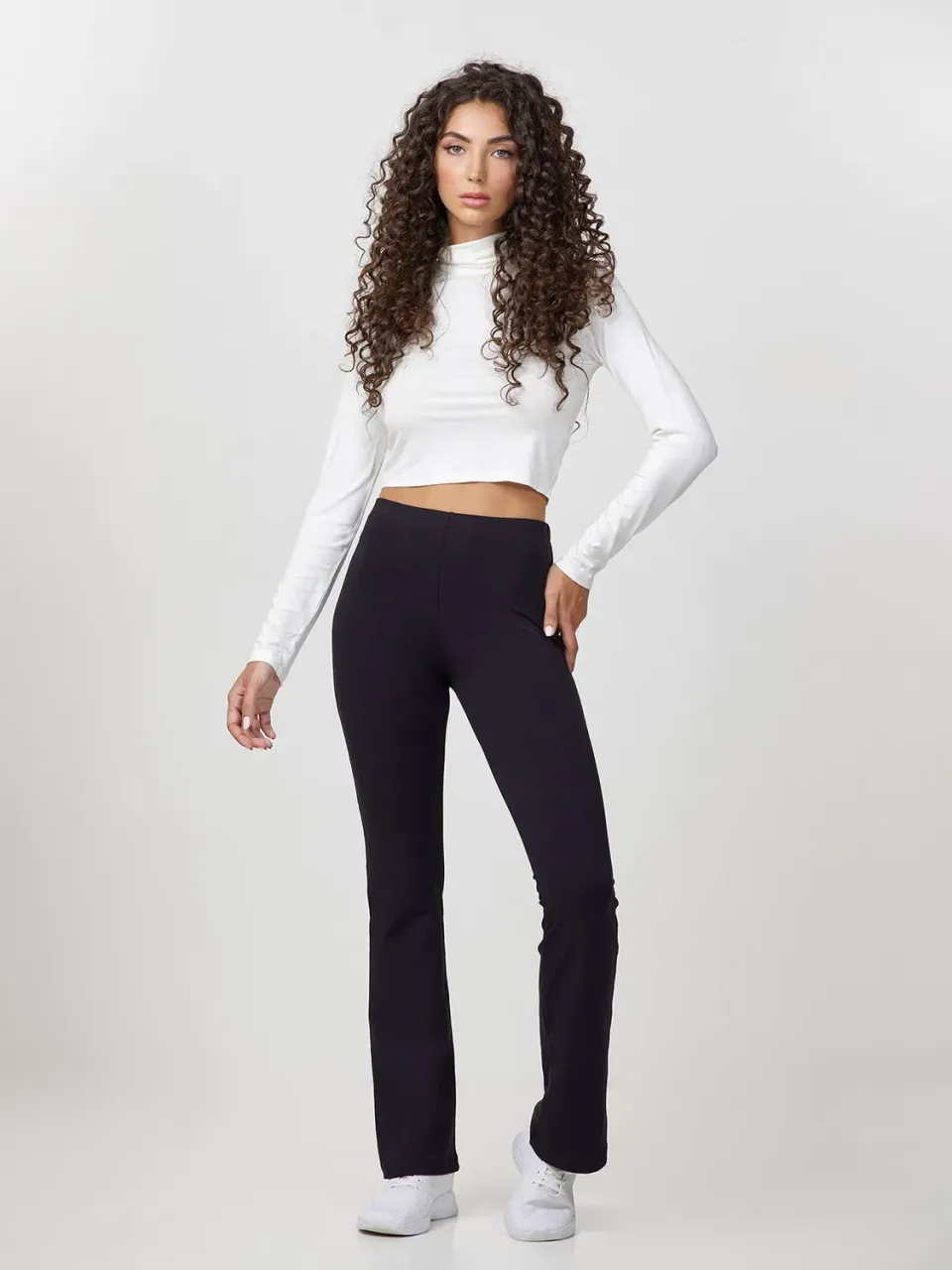 Jadea Basic leggings svasato cotone elasticizzato quotidiano