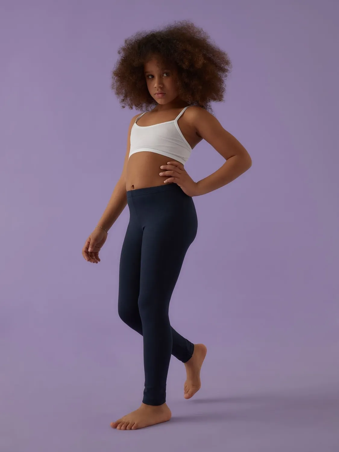 Jadea 264 leggings bambina cotone caldo elasticizzato