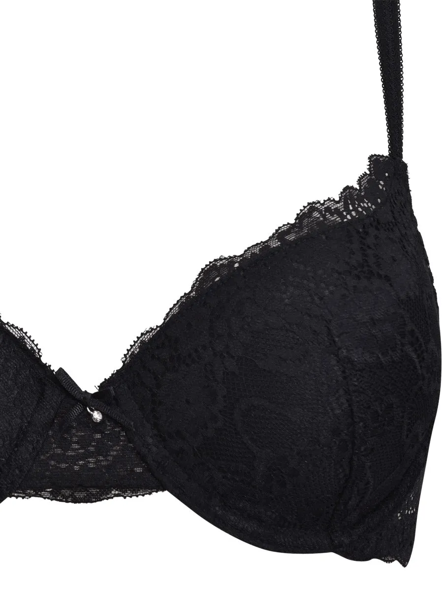 Si'èLei Allure 2684 reggiseno imbottito pizzo nero