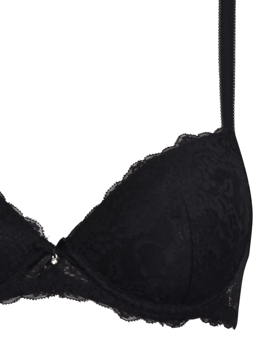 Si'èLei 2688 reggiseno nero memory pizzo con ferretto