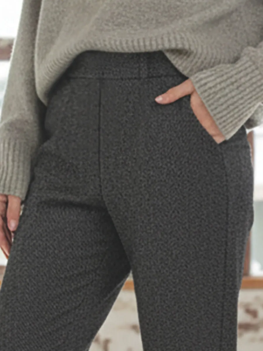 Si'èLei LG19 pantalone antracite elasticizzato sigaretta