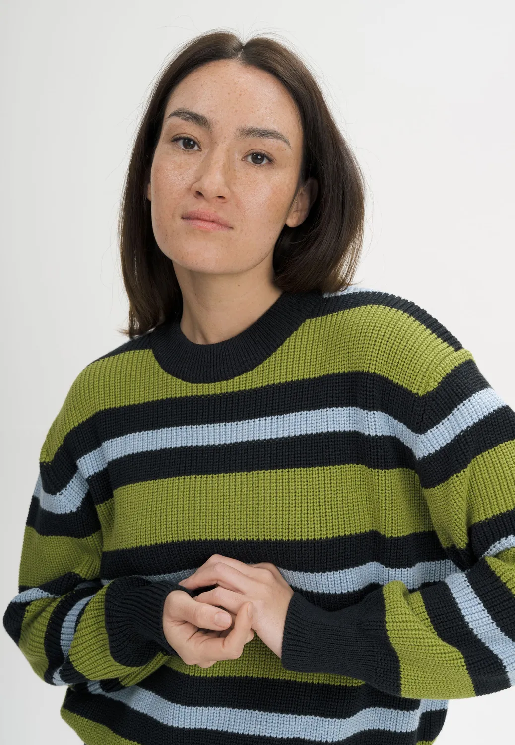 Casagin Cotone Organico Girocollo maglione Crema caldo