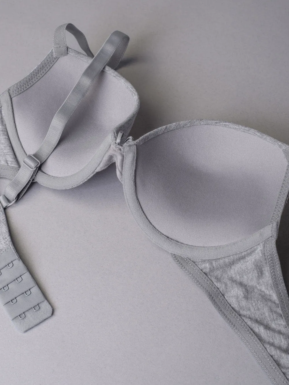 Si'èLei Natural Cotton 1444 push-up grigio melange cotone bio