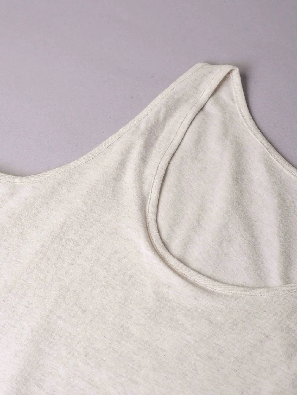 SièLei Natural Cotton 1438 canotta ecru melange cotone bio