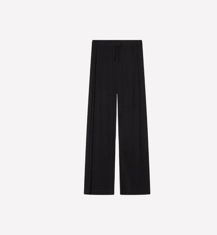 Casagin Pigiama Lungo TENCEL MicroModal Camicia Nero