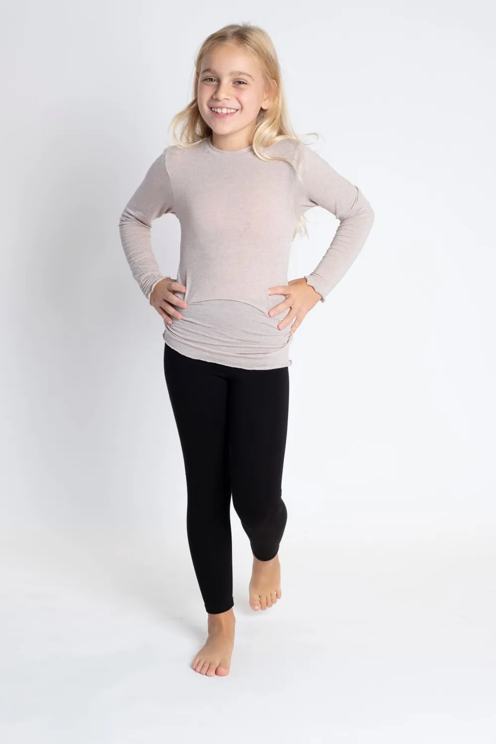 Rossoporpora Maglia Bimba Cashmere e Modal Manica Lunga