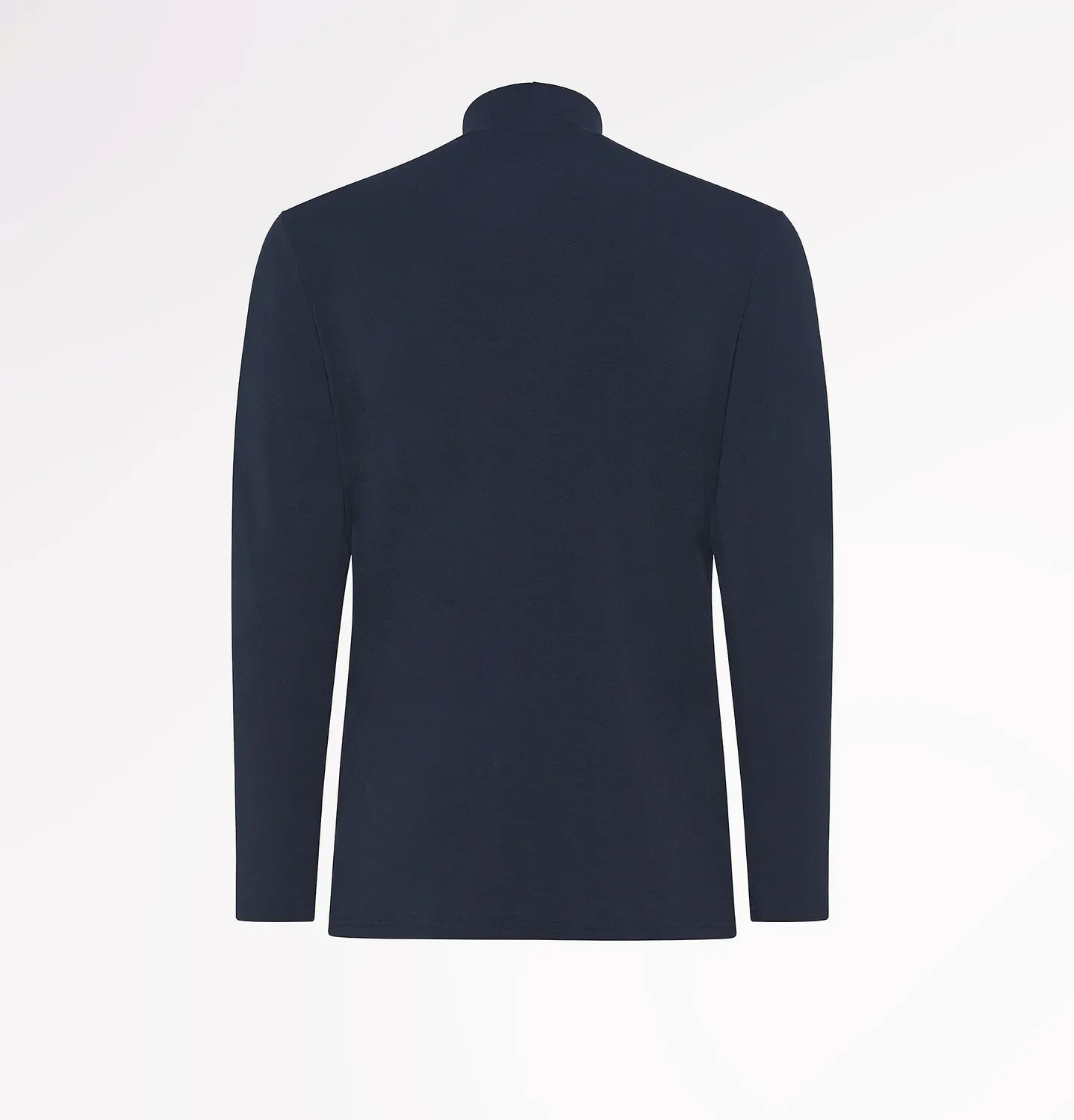Casagin lupetto uomo blu in Tencel maniche lunghe