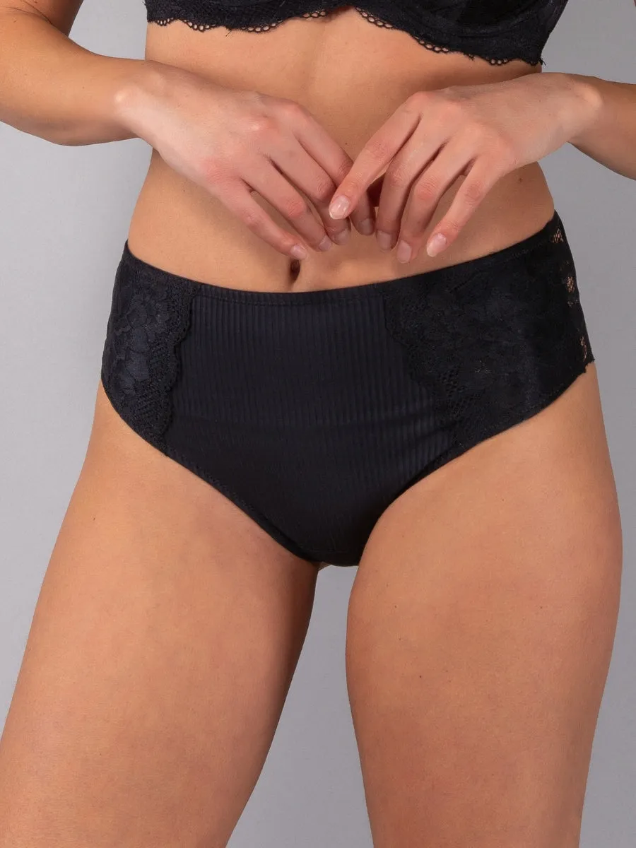 Si'èLei Armony AR37 brasiliana nero pizzo microfibra